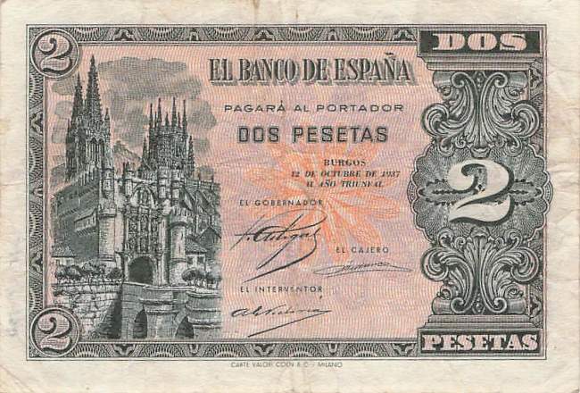 2 Pesetas 1937 p105